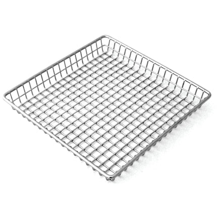 GET 4-83599 Silver Stainless Steel 9" Square Grid Basket - 12/Case