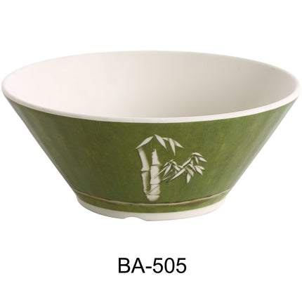 Yanco BA-505 Bamboo Style Melamine 5 1/2" Soup Bowl 16 Oz