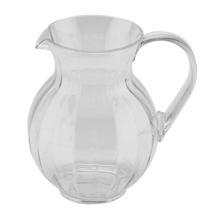 GET P-4090-PC-CL Tahiti Clear Polycarbonate 90 Oz., 8.75" Pitcher - 12/Case