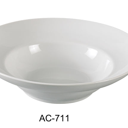 Yanco AC-711 ABCO China 10 3/4" x 3" Deep Mediterranean Bowl 32 Oz