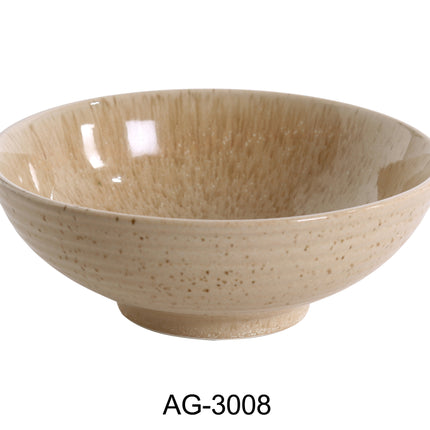 Yanco AG-3008 Agate China 8" x 3" Noodle Bowl 36 Oz