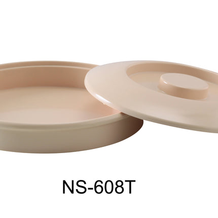 Yanco NS-608T Nessico Melamine 8 1/4" Tortilla Server W/Lid Tan