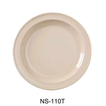 Yanco NS-110T Nessico Melamine 10 1/4" Round Dinner Plate Tan