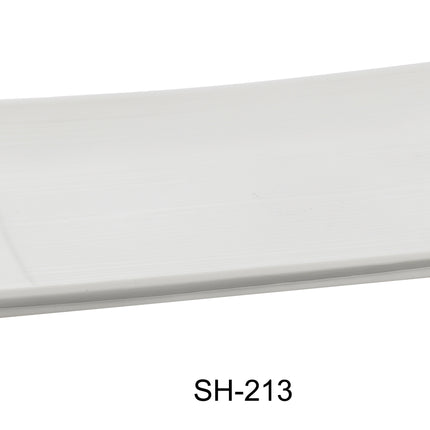 Yanco SH-213 China 13 1/2" x 6 1/2" Rectangular Plate