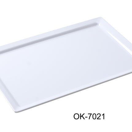 Yanco OK-7021 Melamine 21" x 13" Rectangular Display Plate