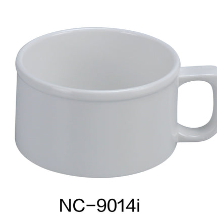 Yanco NC-9014I Melamine 4" x 2 3/4" Soup Mug Ivory - 12 Oz