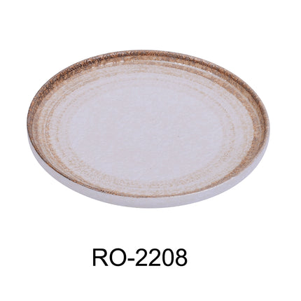 Yanco RO-2208 Rockeye-2 China 8" x 1" Round Plate