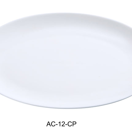 Yanco AC-12-CP ABCO China 12" x 8" Coupe Platter