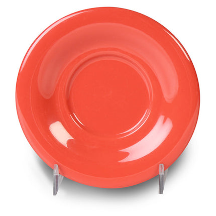 Yanco MS-9303RD Melamine 5 1/2" Saucer For 303/313/5044/9018 Orange Red