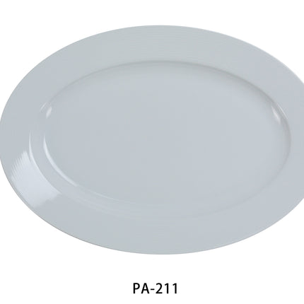 Yanco PA-211 China 11 3/4" x 8 1/2" Platter