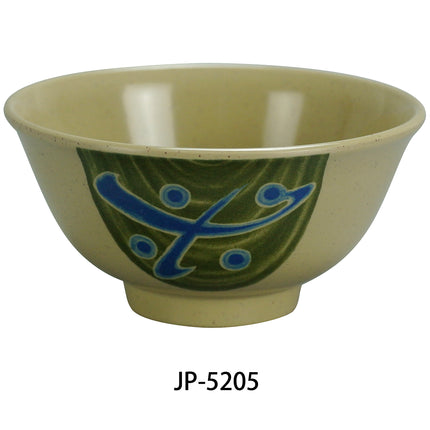 Yanco JP-5205 Japanese Melamine 5 1/2" Rice Bowl 14 Oz