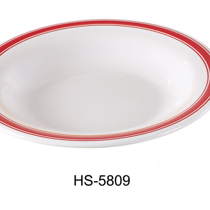 Yanco HS-5809 Houston Melamine 9 1/4" x 2 3/4"H Pasta Bowl - 13 Oz