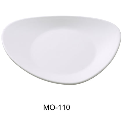 Yanco MO-110 Moderne Melamine 10 1/2" x 9" Triangle Plate