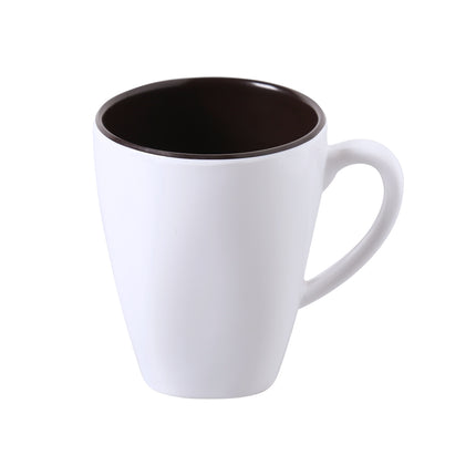 Yanco PT-9110 Melamine 3 1/4" x 4"H Two-Tone Mug 10 Oz