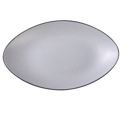 Yanco BM-213 Birmingham Melamine 13 1/2" x 8 1/2" x 1 3/4" Deep Oval Plate