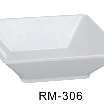 Yanco RM-306 Rome Melamine 6" x 1 3/4"H Deep Square Plate 14 Oz