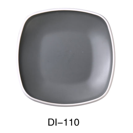 Yanco DI-110 Discover Melamine 10" x 1 1/4"H Square Plate