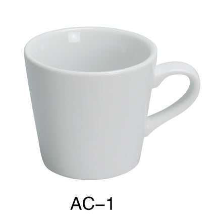 Yanco AC-1 ABCO China 3 1/4" x 3"H Tall Cup 7 Oz