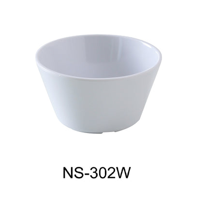 Yanco NS-302W Nessico Melamine 3 7/8" x 2" Bouillon Cup 8 Oz White