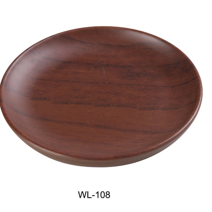 Yanco WL-108 Woodland Melamine 8" x 5/8" Round Plate