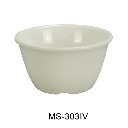 Yanco MS-303IV Melamine 4" x 2"H Bouillon Cup - 7 Oz Ivory