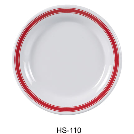 Yanco HS-110 Houston Melamine 10 1/2" Round Plate