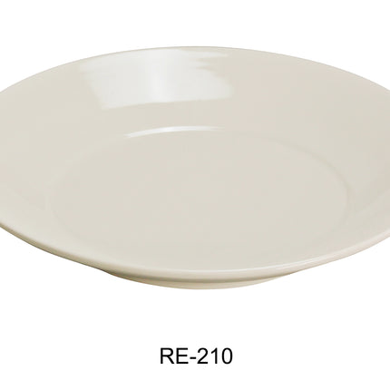 Yanco RE-210 Recovery China 10 1/2" x 1 7/8" Salad Plate