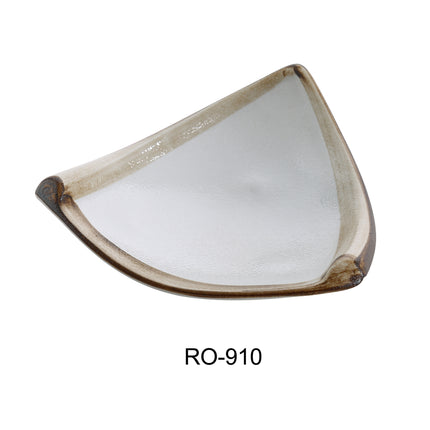 Yanco RO-910 Rockeye China 10" Deep Triangle Plate 10 Oz