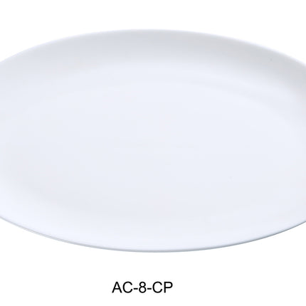 Yanco AC-8-CP ABCO China 8" x 5 3/4" Coupe Platter