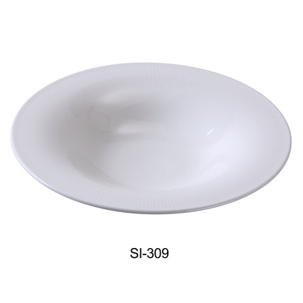 Yanco SI-309 Siena China 9" x 1 1/2" Soup/Salad Plate 8 Oz