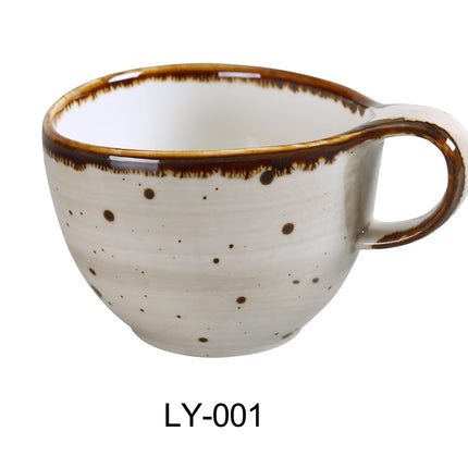 Yanco LY-001 Lyon China 4" x 2 5/8" Coffee/Tea Cup 7 Oz